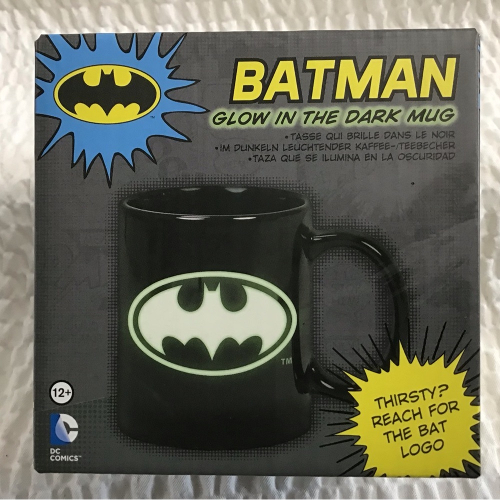 DC Comics Batman Glow In The Dark Logo Mug